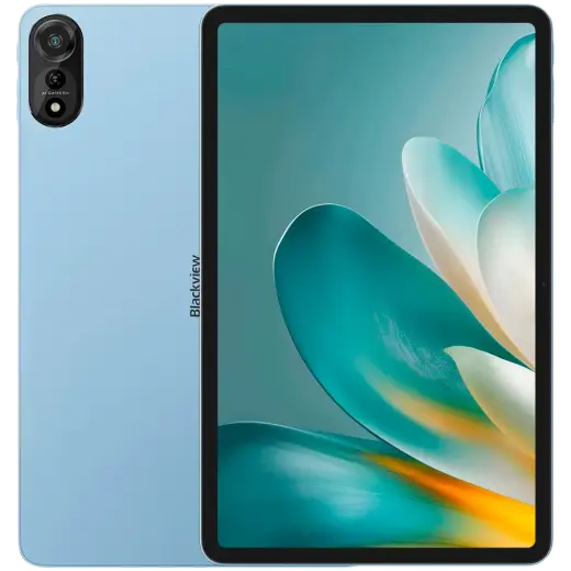 Blackview MEGA 2 WiFi 12-inch FHD 1200x2000 90Hz 12GB+256GB Allwinner A733 Octa-core 2.2GHz Cam Front 8MP Rear 16MP 9000mAh NO Charging Netflix HD TUV Rheiland Android 15 Ice Blue
