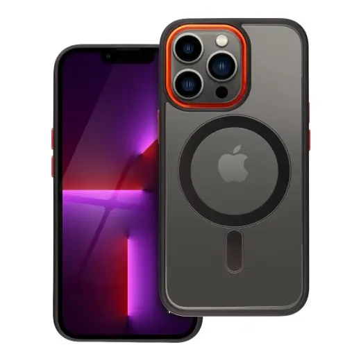 Case for iPhone 13 PRO Color Edge Mag Cover compatible with MagSafe black-gold