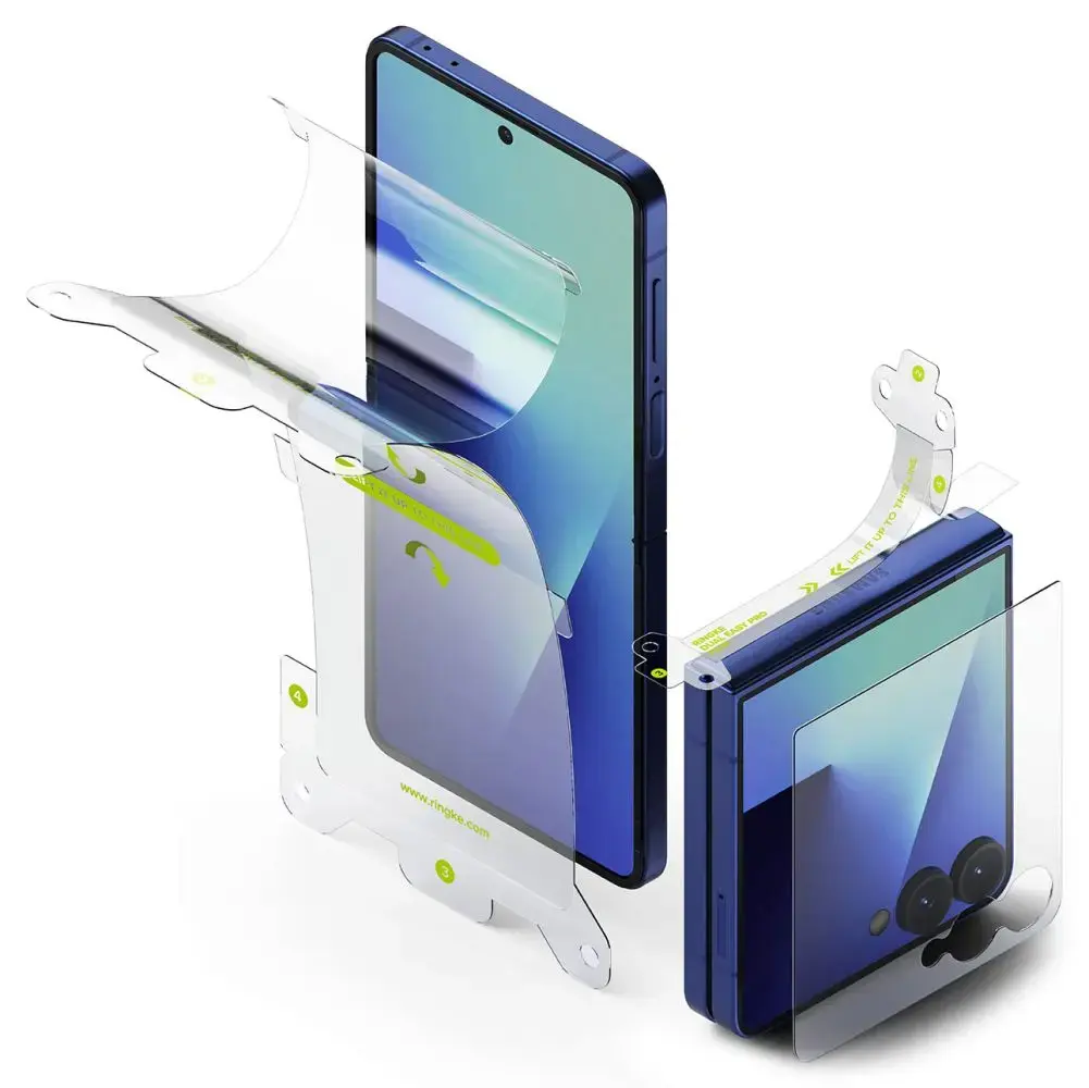 ZESTAW OCHRONNY RINGKE 3-IN-1 PROTECTOR PRO GALAXY Z FLIP 7 CLEAR