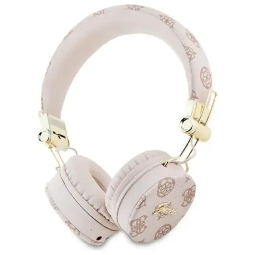 Guess słuchawki nauszne Bluetooth ENC     GUBH70EPOSMW brązowy|brown Peony Script Round Shape