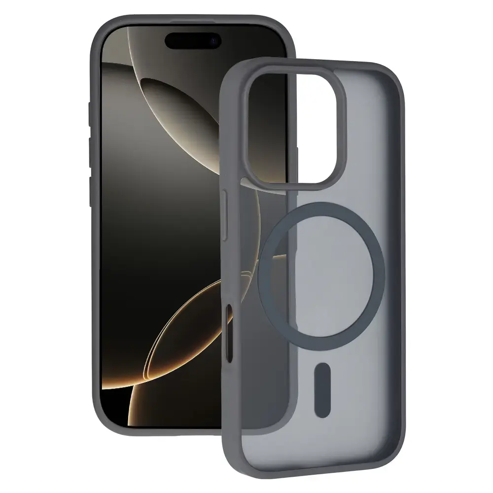 Tel Protect Aura Matte telefoni ümbris MagSafe toega iPhone 15 hall
