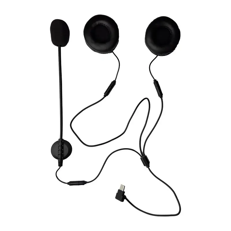 Type C headset for motorcycle helmet for K1/MS8/MS20 intercom EJEAS HIFI-M4H