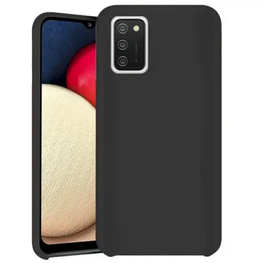 Fusion elegance fibre izturīgs silikona aizsargapvalks Samsung A025 Galaxy A02S melns