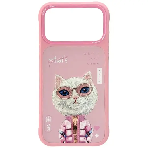 Etui Nimmy Cool&Cute 2.0 Cat do iPhone    17 Pro różowy