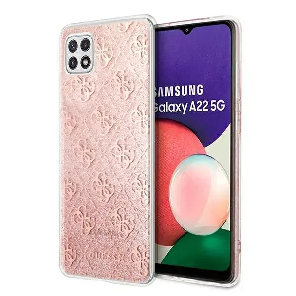 Guess GUHCSA22PCU4GLPI A226 A22 5G różowy|pink hardcase