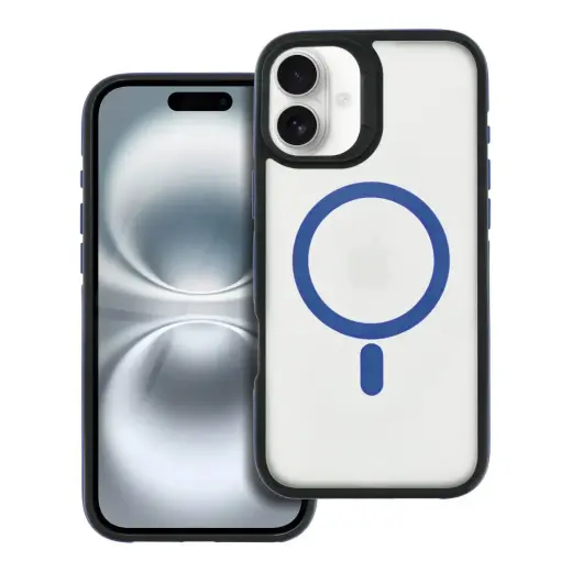 NEO чехол с поддержкой MagSafe для телефона iPhone 16 Plus синий