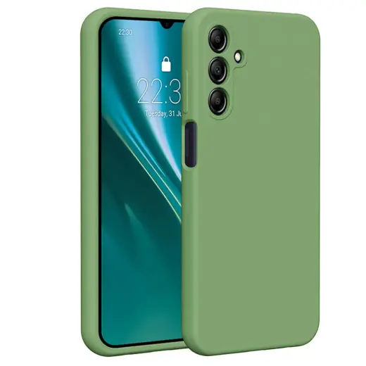 Etteri Silicone case for Samsung Galaxy A15 4G | A15 5G light green