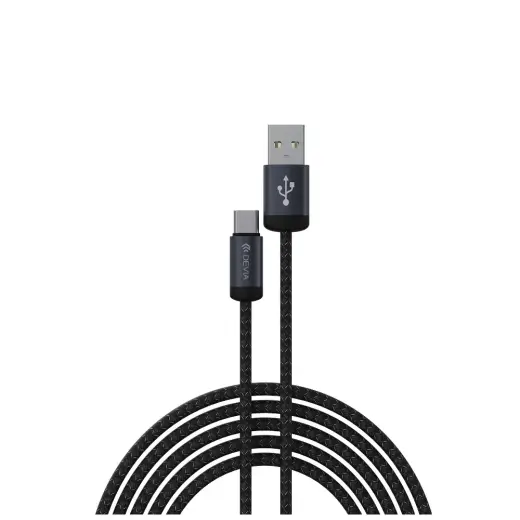 Devia Gracious EC649 провод для передачи данных и зарядки | USB-A на USB-C | 10W | 1m | чёрный