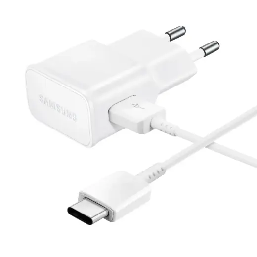 Samsung EP-TA200EWE travel charger | 15W | USB-C | with USB-C to USB-C cable included | white (OEM)