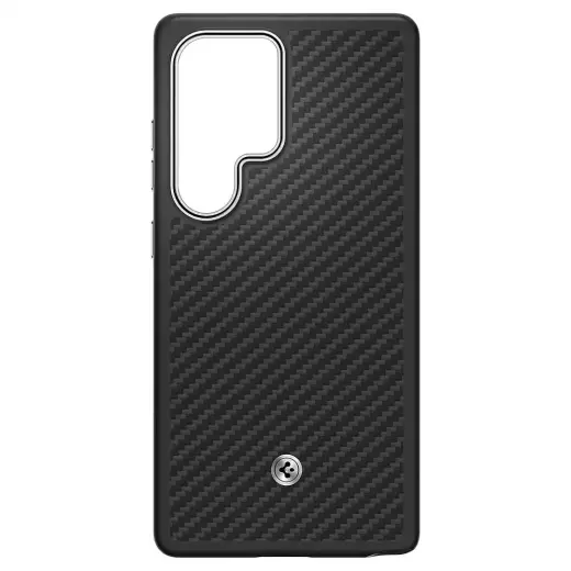 Etui Samsung Spigen Enzo Aramid Magnet    do Galaxy S25 Ultra czarno-srebrny