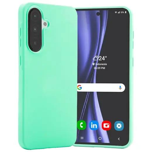 Чехол Etui Mercury Soft для телефона Samsung Galaxy A36 5G (A366) мятный