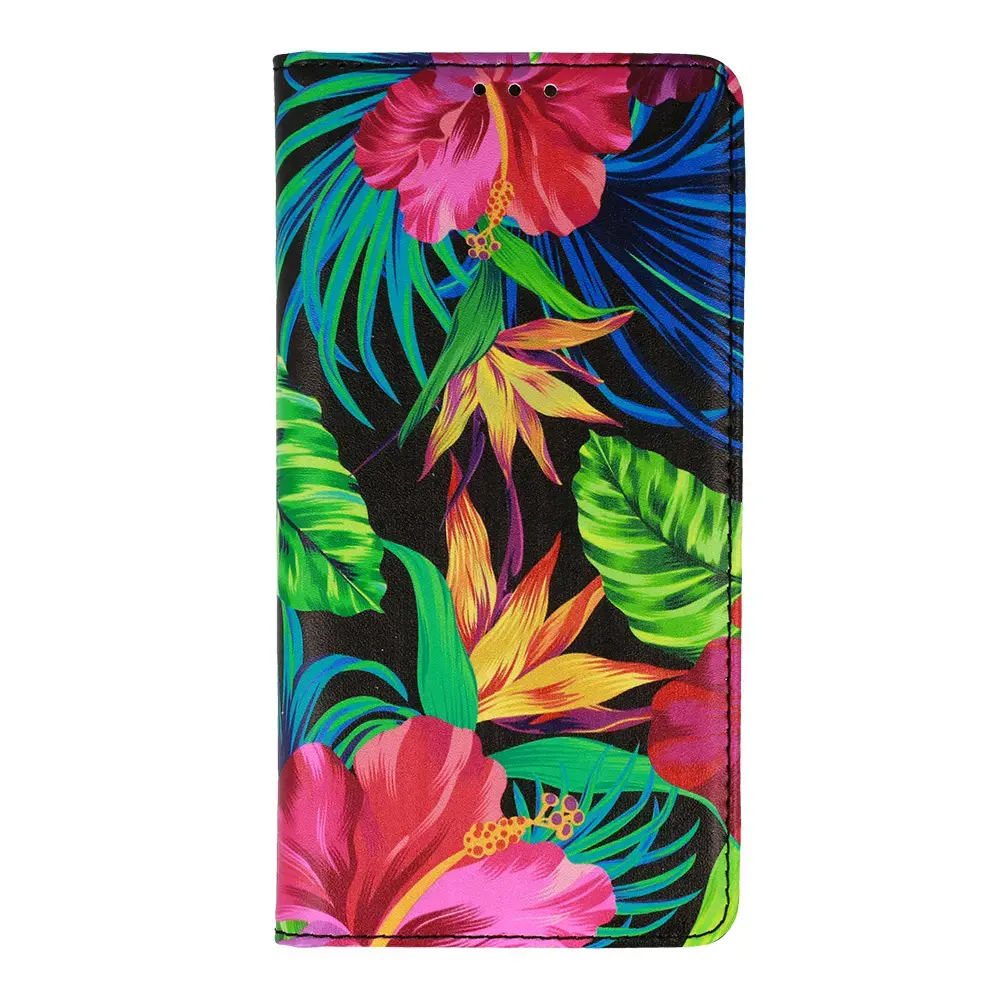 Smart Book Flower grāmatveida maciņš telefonam iPhone 13 Pro Max daudzkrāsains (dizains 2)