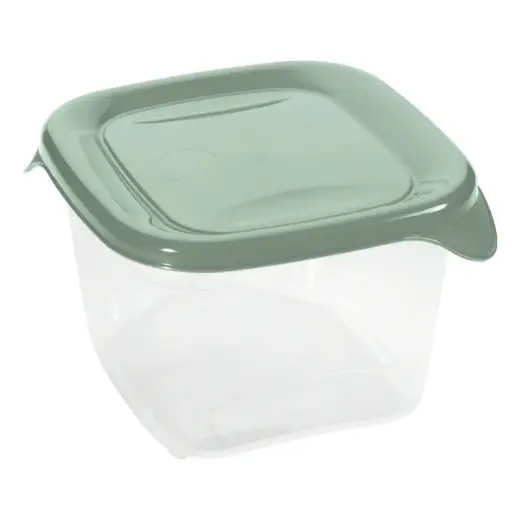 Square food container 1.2L Fresh&Go green