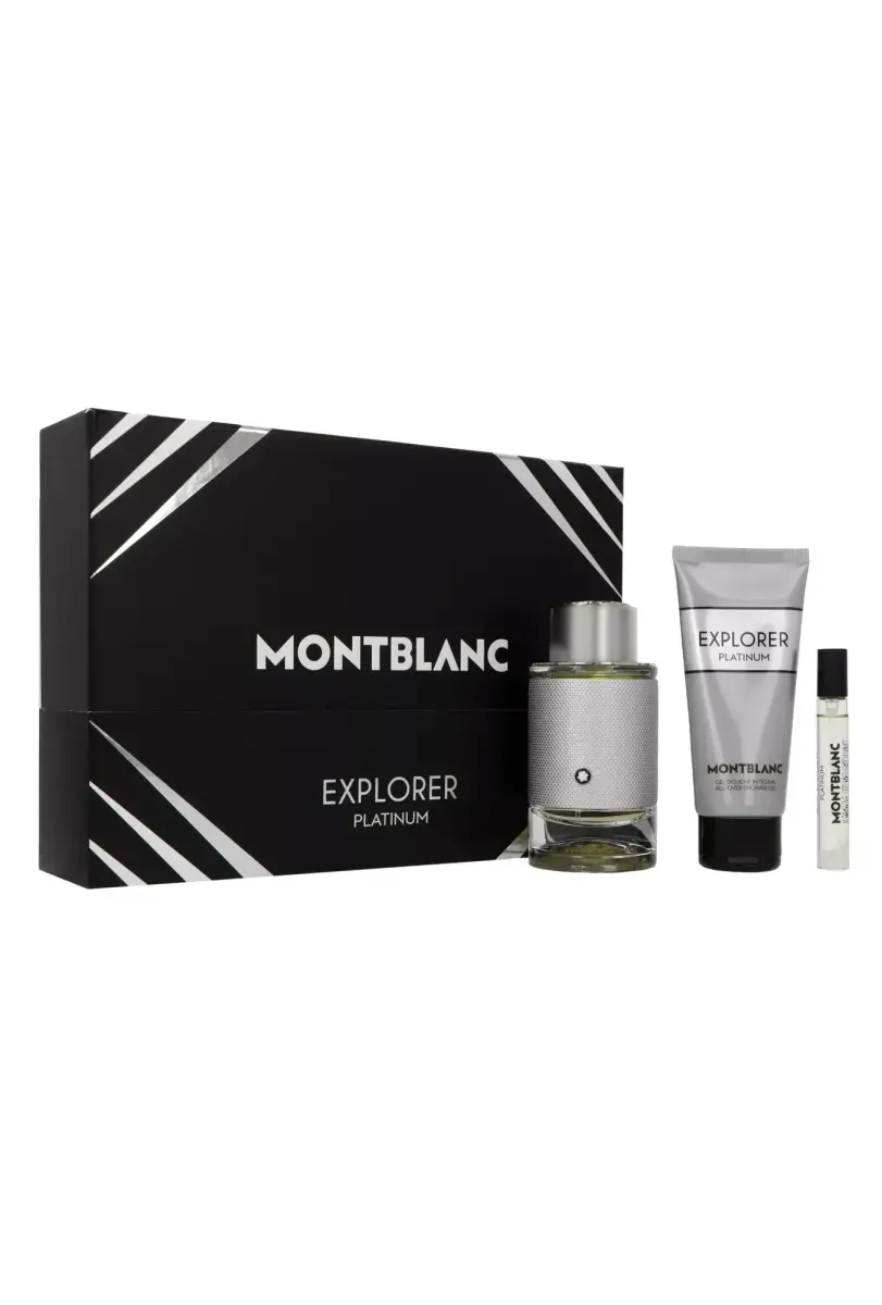 Set Montblanc Explorer Platinum Edp 100ml + Edp 7,5ml + Shower Gel 100ml
