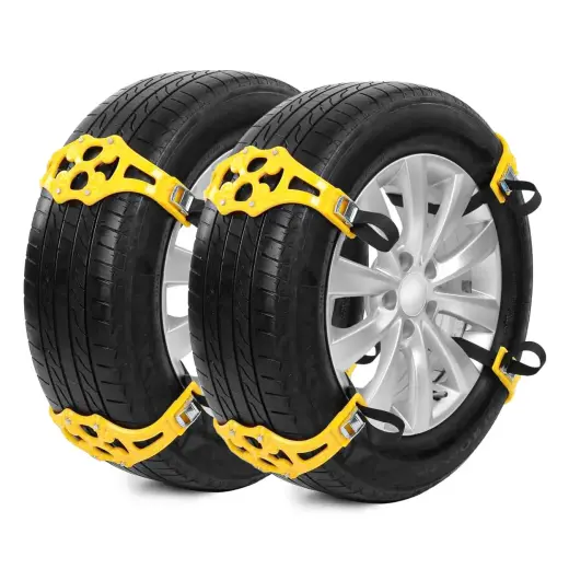 Universal anti-skid snow tire chains set 8 pcs AMIO-04948