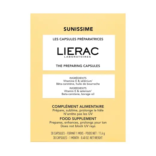 Lierac, Sunissime, Enhance & Prolong Tan, Capsules, 30 capsules, 11.4 g