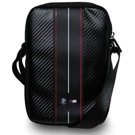 BMW Torebka BMTB8COMSCAKR 8" czarny|black Carbon Red Stripes