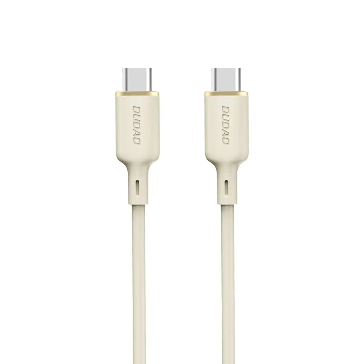 Dudao L7SCC data transfer and charging cable | USB-C to USB-C | 100W | 2m | beige