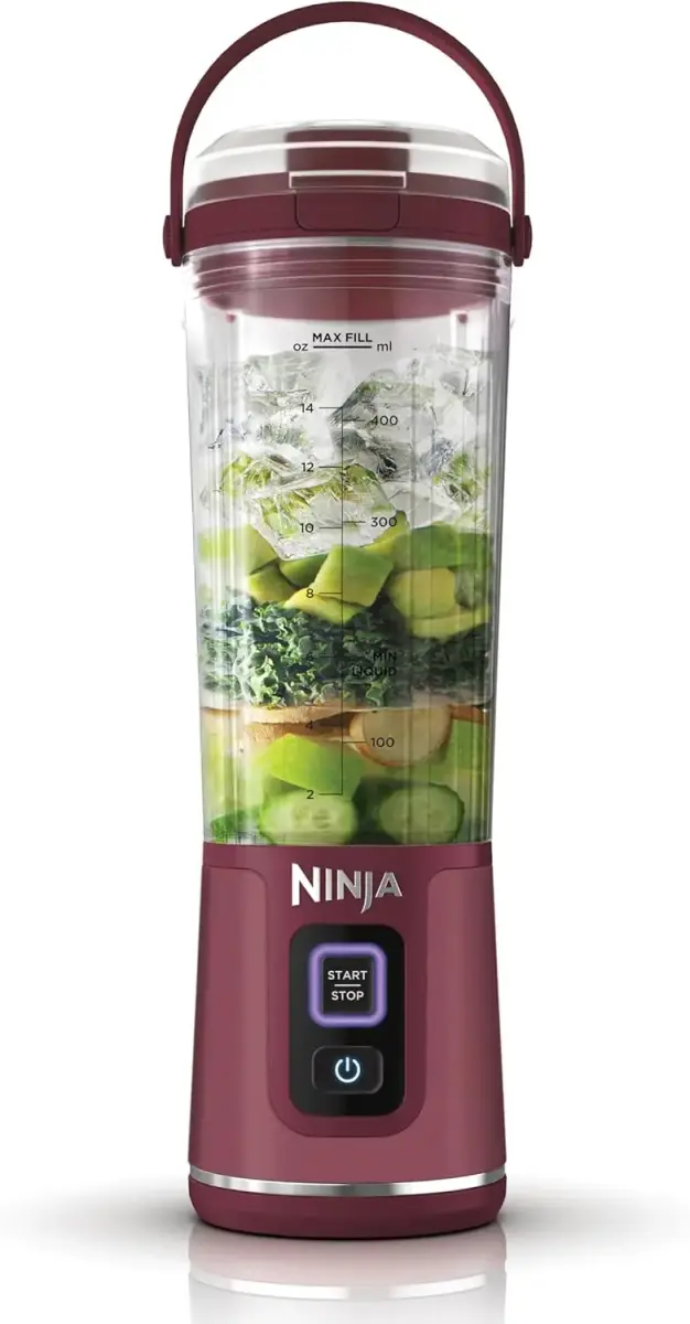 Ninja pārnēsājams bezvadu kokteiļu blenderis, 0.5l, sarkans