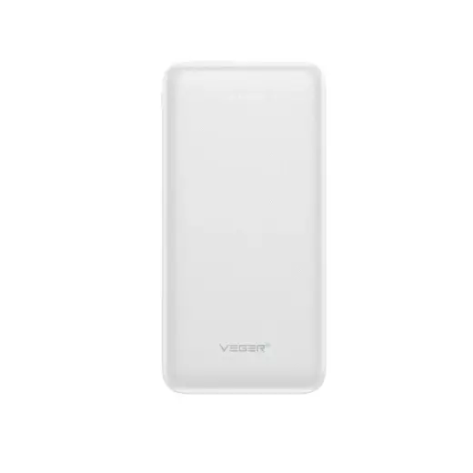 Veger A10 (W1065) ārējais akumulators (powerbank) | 10 000 mAh | 10W | USB-A, Micro USB | balts
