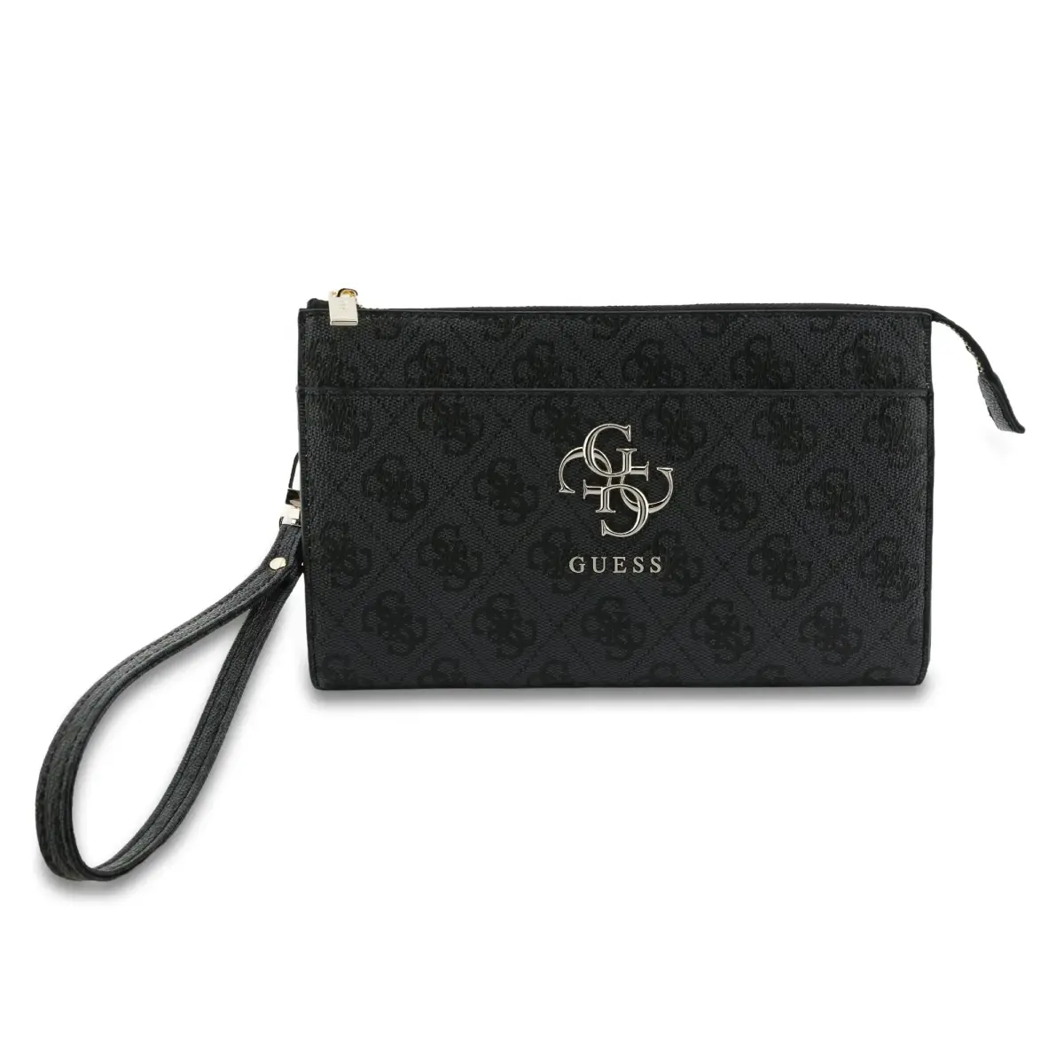 Guess PU 4G Metal Logo Phone Bag Black