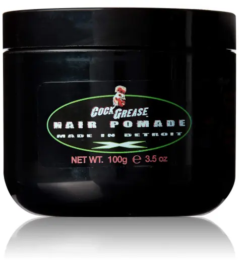 Cock Grease, Extra Stiff X, Hair Styling Pomade, Shine Finish, Extra Hold, 100 g