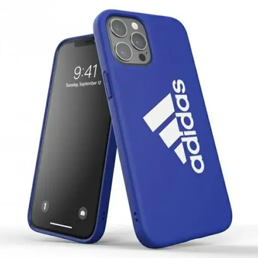 Adidas SP Iconic Sports telefono dėklas, skirtas iPhone 12 Pro Max, mėlynas