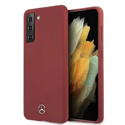 Mercedes MEHCS21MSILRE S21+ G996 czerwony|red hardcase Silicone Line