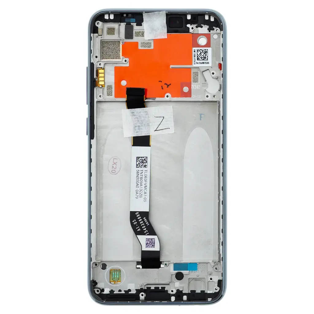 LCD Display + Touch Unit + Front Cover for Xiaomi Redmi Note 8T Tarnish (Service Pack)