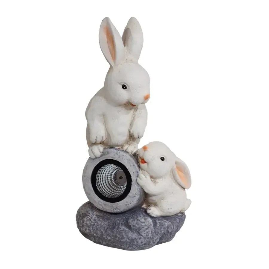 Garden decor with solar light Bunny