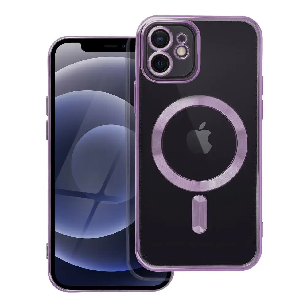 Electro Mag maciņš ar MagSafe atbalstu telefonam iPhone 12 violets