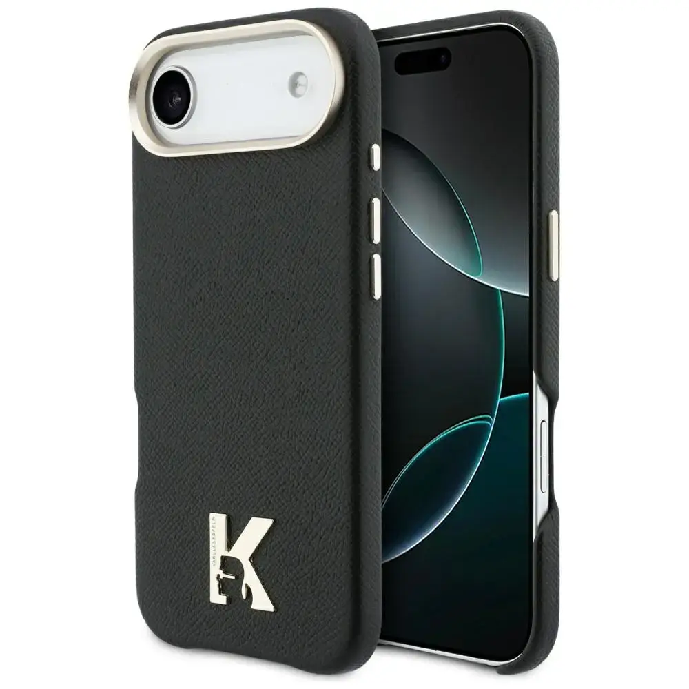 Karl Lagerfeld Karl Head Logo maciņš ar MagSafe atbalstu telefonam iPhone 17 Air melns