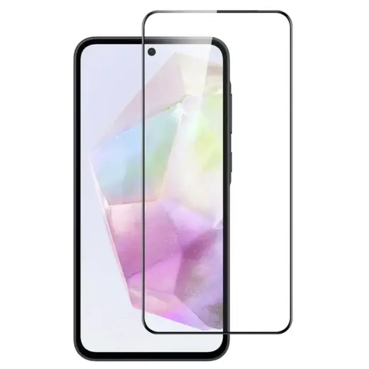 Fusion 5D aizsargstikls telefonam Samsung Galaxy A36 5G (A366) | A56 (A566) | S25 FE (S731) melns