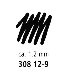 Pildspalva rasēšanai STAEDTLER PIGMENT LINER 1.2mm melna