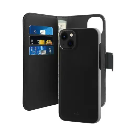Puro Wallet Detachable iPhone 14 Plus 6,7" 2w1 czarne|black IPC1467BOOKC3BLK