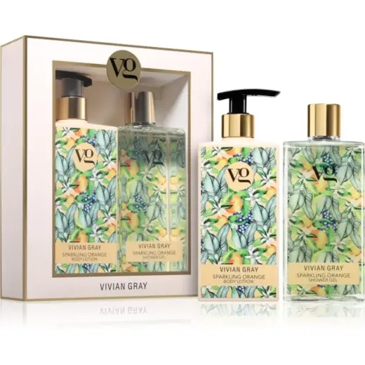 Vivian Gray Sparkling Orange Shower Gel and Body Lotion Set
