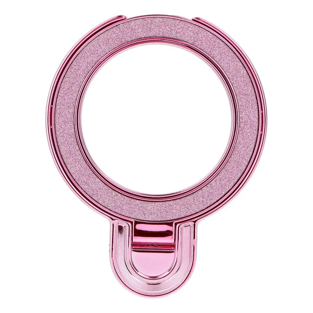 Phone stand CIRCLE GLITTER - stick-on - pink