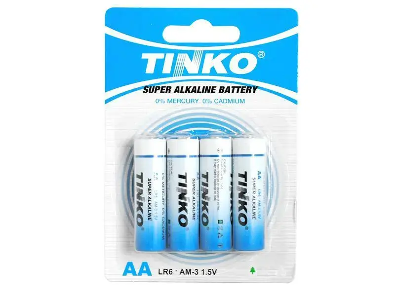 Alkaline battery TINKO AA|LR6 4pcs|blister.