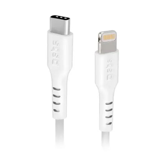 data transfer and charging cable | Lightning to USB-C | 2m | white