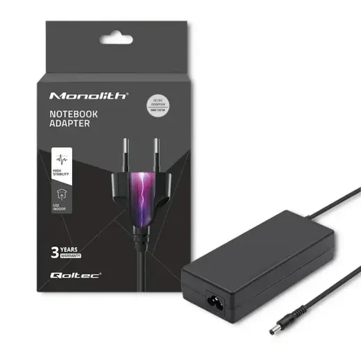 Qoltec Plug-in power supply 60W | 12V | 5A | 5.5 * 2.1 + power cable