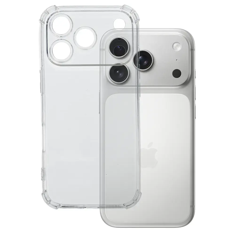 Clin Anti Shock 1.5mm maciņš telefonam iPhone 17 Pro caurspīdīgs