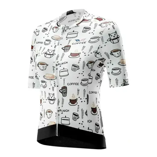 Rockbros 15110005005 Women's Short Sleeve Cycling Jersey L - White