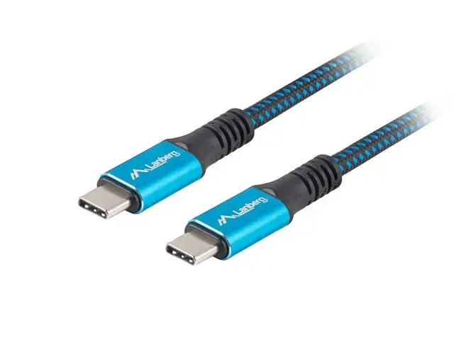 Cable USB-C M|M USB4 1.2m 100W 8K 60HZ black-blue