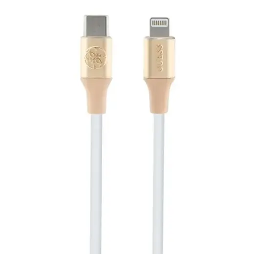 Guess datu pārraides un uzlādes vads | MFI | USB-C uz Lightning | 1.5m | zelta