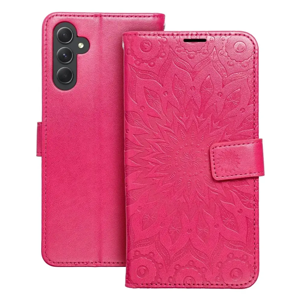 MEZZO mandala grāmatveida maciņš telefonam Samsung Galaxy A34 (A346) rozā