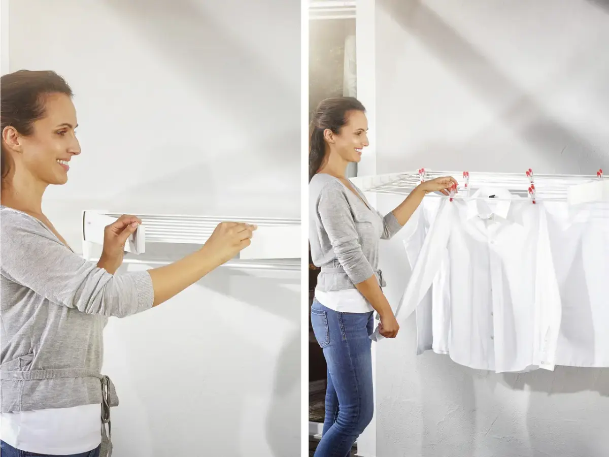 LEIFHEIT Veļas žāvētājs sienas Telegant 81 Protect Plus