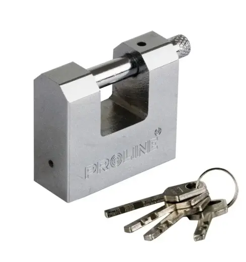 Padlock Proline, shackle 90mm, 4 keys