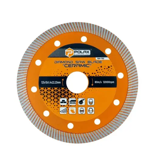 Polax Diamon zāģa asmens "Ceramic" 125x1,4x22,23 mm