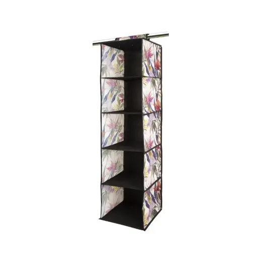Riputatav organiseerija 5 riiuliga 30x30x120cm Floral Beauty