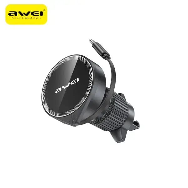 AWEI X73 magnetiline auto telefonihoidik ventilatsiooniavale MagSafe ühilduv must